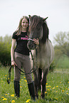 girl with Icelandic Horse