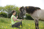 girl with Icelandic Horse