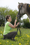 girl with Icelandic Horse