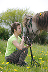 girl with Icelandic Horse