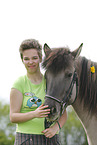 girl with Icelandic Horse