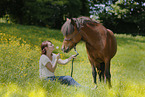 woman with Icelandic horse