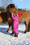 girl and Icelandic horse