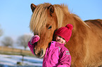 girl and Icelandic horse