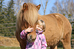 girl and Icelandic horse