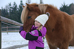 girl and Icelandic horse