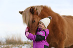 girl and Icelandic horse