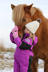 girl and Icelandic horse