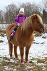 girl and Icelandic horse