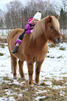 girl and Icelandic horse