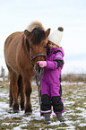 girl and Icelandic horse