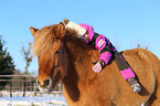 girl and Icelandic horse