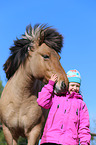 girl and Icelandic horse