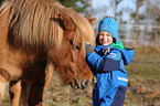 boy and Icelandic horse