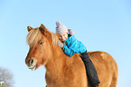 girl and Icelandic horse