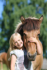 girl and Icelandic horse