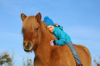 girl and Icelandic horse