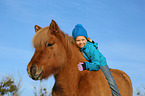 girl and Icelandic horse