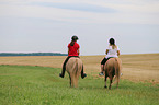 women rides Icelandic Horses