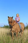 girl and Icelandic Horse