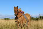 girl and Icelandic Horse