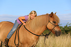 girl and Icelandic Horse