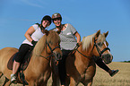 women rides Icelandic Horses