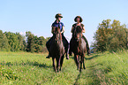 women rides Icelandic Horses