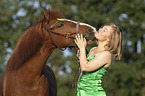 Icelandic Horse with woman