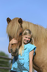 Icelandic Horse with girl