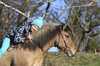 girl with Icelandic Horse