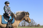 girl with Icelandic Horse