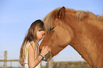 girl with Icelandic Horse