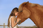 girl with Icelandic Horse