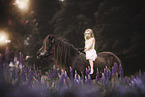 girl and Icelandic horse