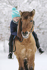 rider on Icelandic horse