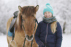 kid and Icelandic horse