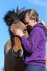 girl and Icelandic horse