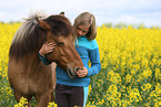 girl and Icelandic horse