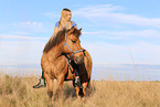 girl and Icelandic horse