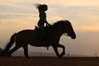 girl and Icelandic horse