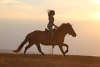 girl and Icelandic horse