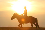 girl and Icelandic horse