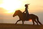 girl and Icelandic horse