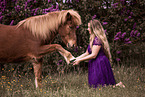 woman with Icelandic horse