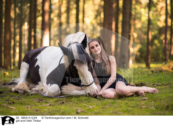 Mdchen und Irish Tinker / girl and Irish Tinker / MAS-01246