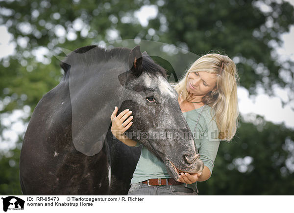 woman and Knabstrup Horse / RR-85473
