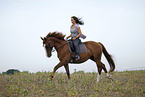 riding woman