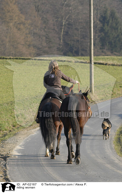 Freizeitreiten / riding woman / AP-02167