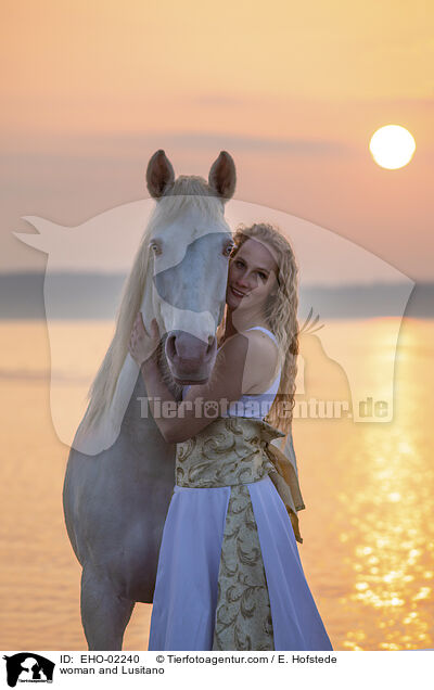 Frau und Lusitano / woman and Lusitano / EHO-02240